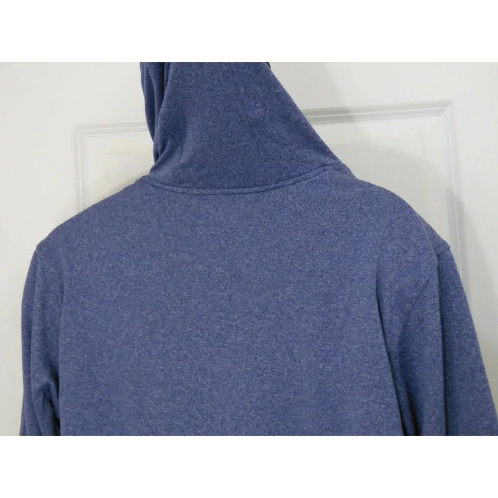 Adidas Mens Blue Long Sleeve Pockets Ultimate Pullover Hoodie Size‎ Large